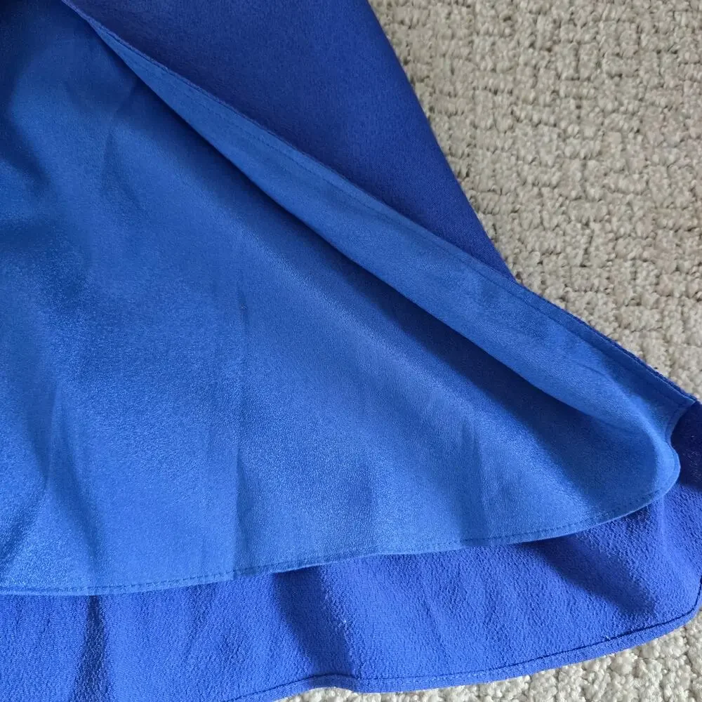 Aritzia Sunday Best Viola Bustier Midi Slip Dress Royal Blue Size M - Picture 10 of 11